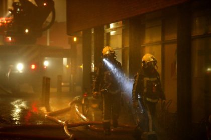 Brandende panden Leeuwarden ingestort