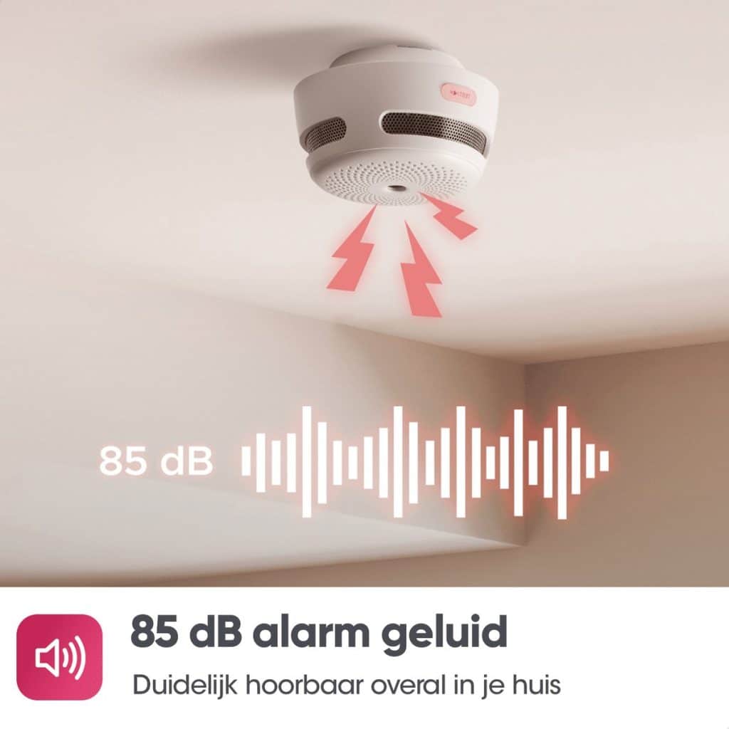 Koppelbare rookmelder Batterijduur 10 jaar Beoordeeld met 9,4